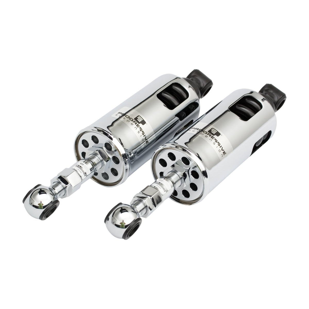 PS, 422 series shocks. STD to -2". Heavy Duty. Chrome