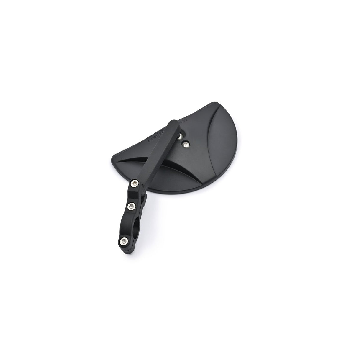 Daytona, clamp-on D-Mirror-19 Half Moon. Black. L&R