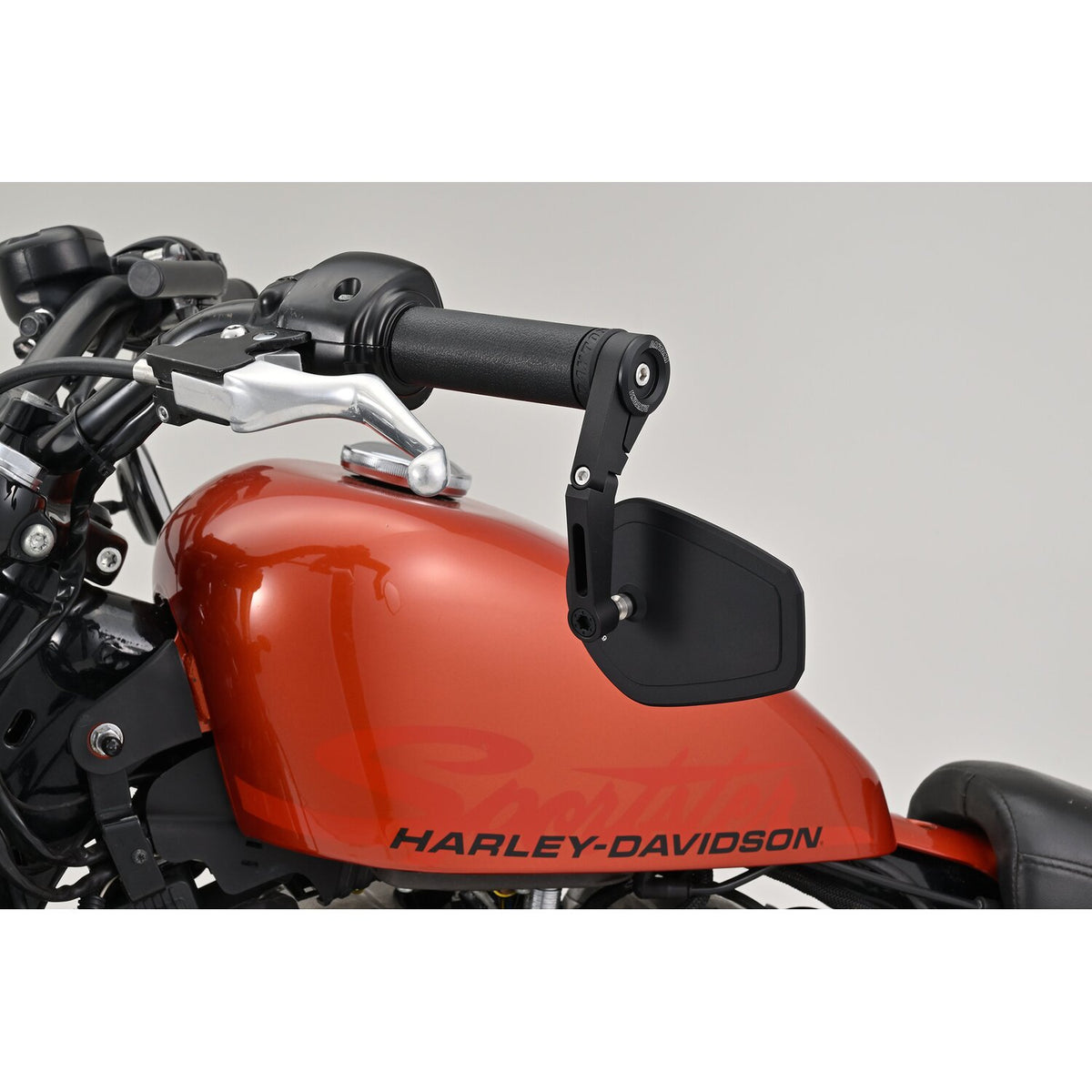 Daytona, bar end mirror adaptor set. Black