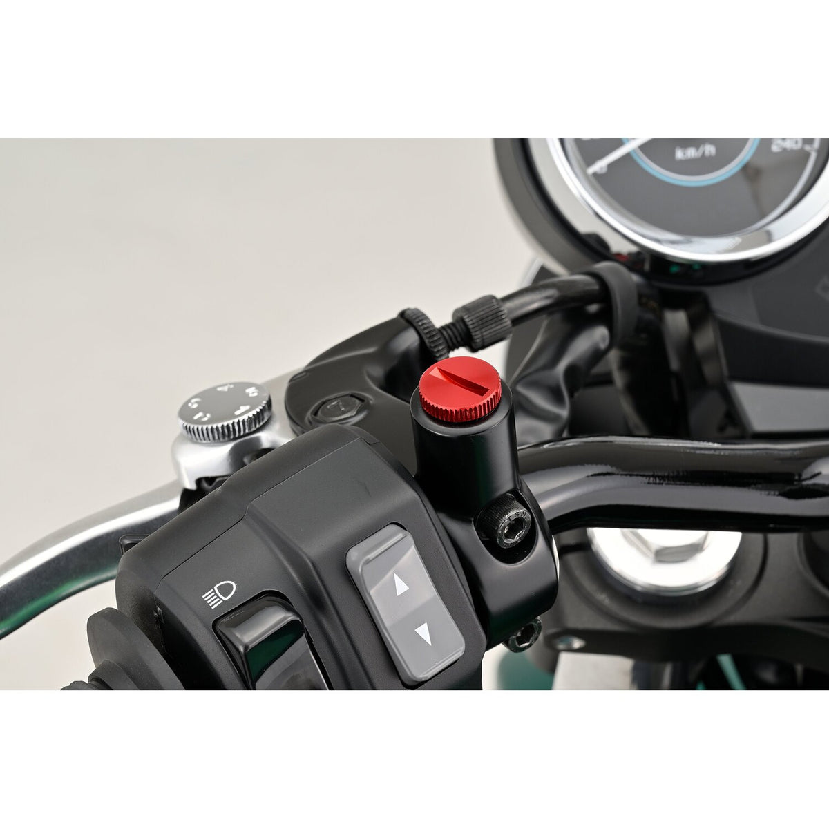 Daytona, mirror hole plug. Red. RHT