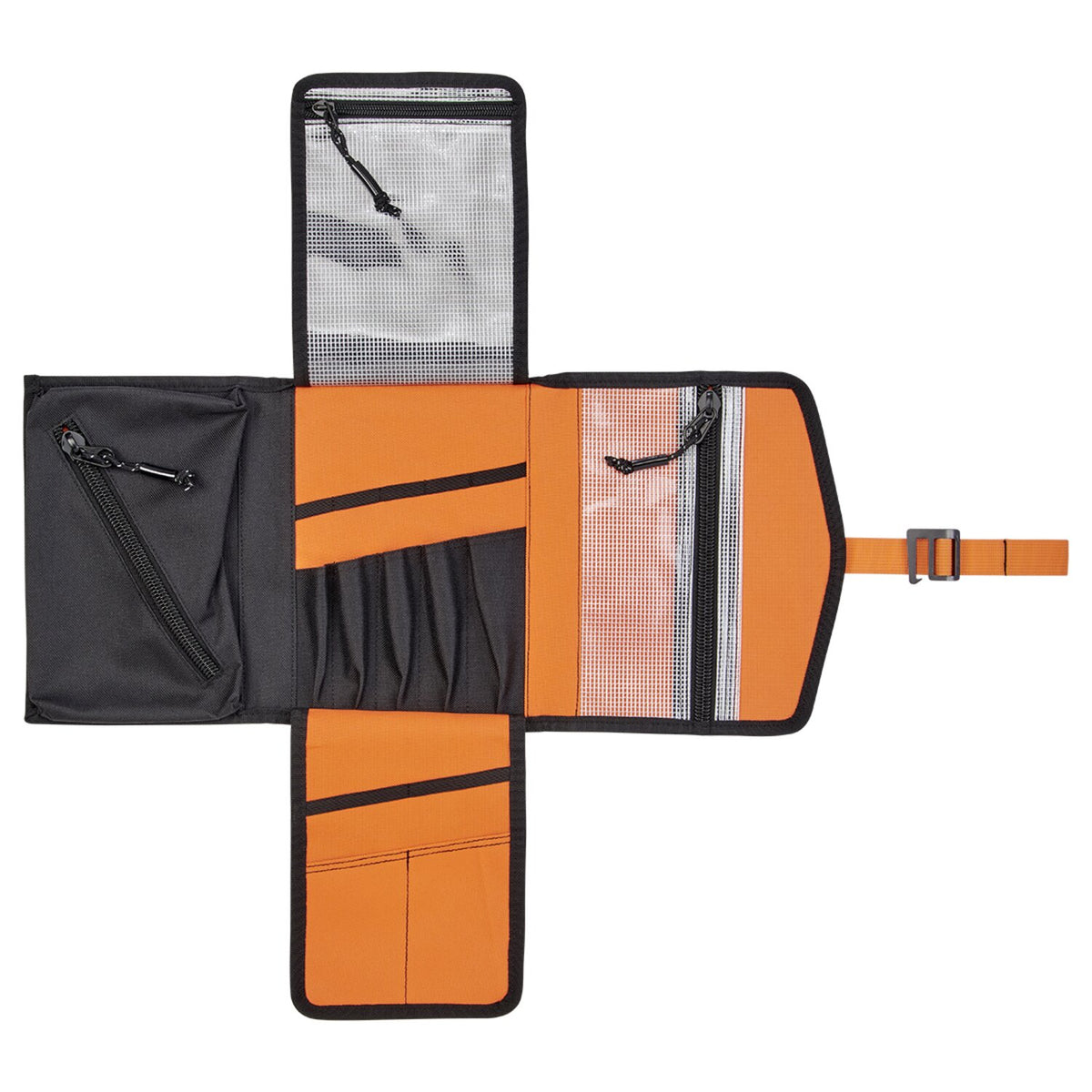 Biltwell, Exfil-0 2.0 tool roll. Black/orange