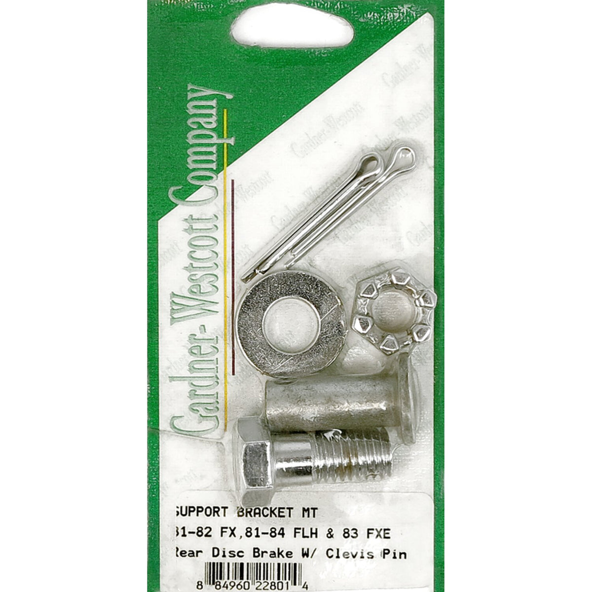 Caliper anchor arm mount kit. Chrome