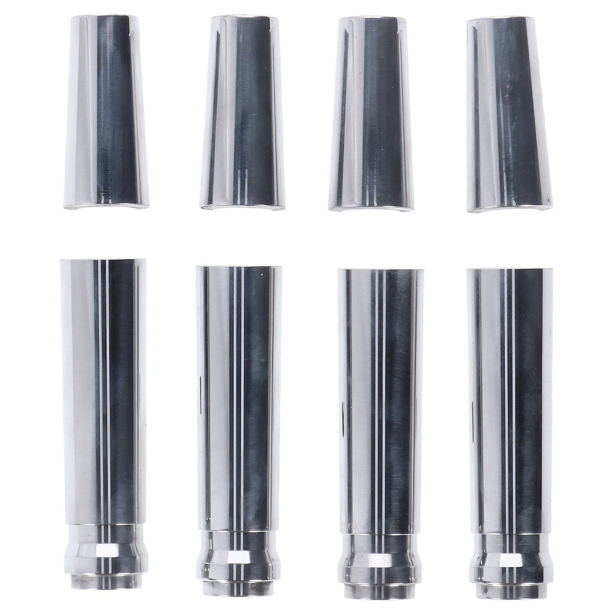 JIMS, billet 'A Cut Above' aluminum pushrod cover kit. Pol.
