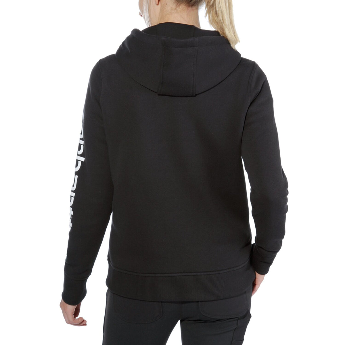 Carhartt Logo Sleeve female hoodie black