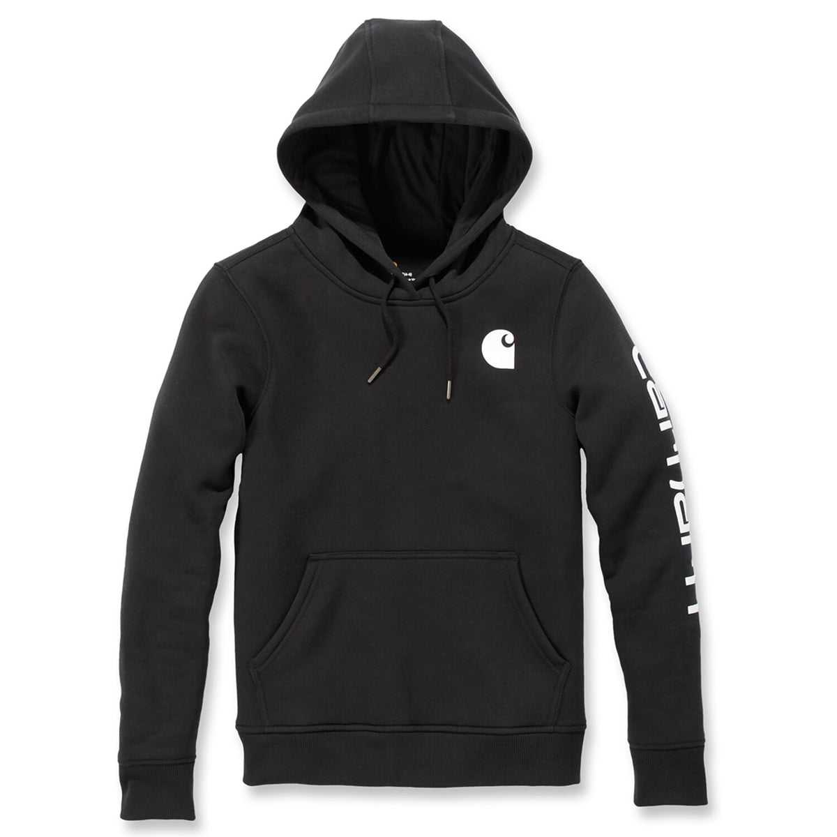 Carhartt Logo Sleeve female hoodie black
