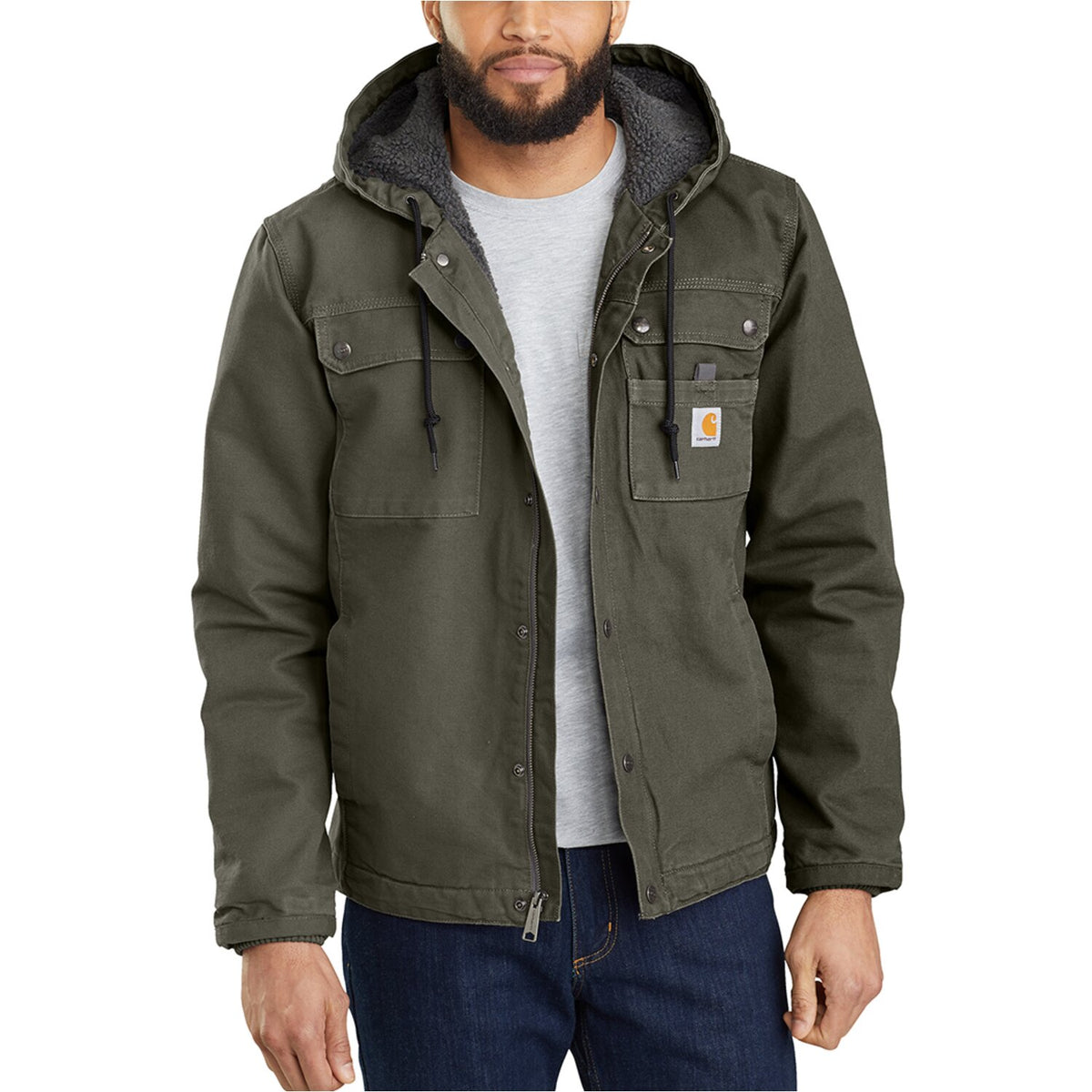 Carhartt Utility sherpa-lined jacket moss