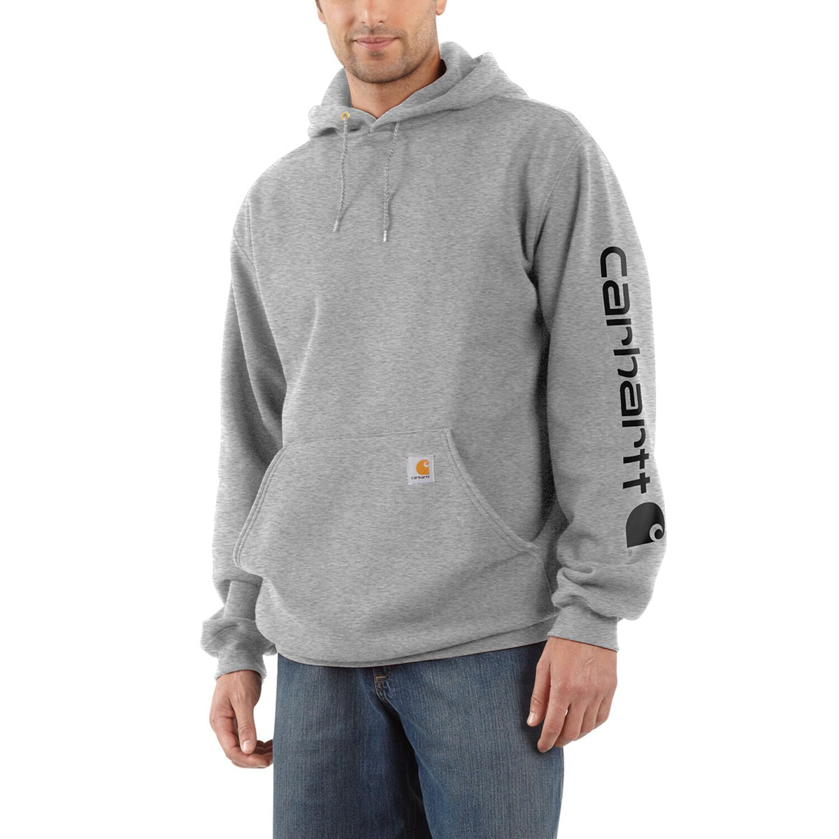 Carhartt Sleeve Logo hoodie gray/black