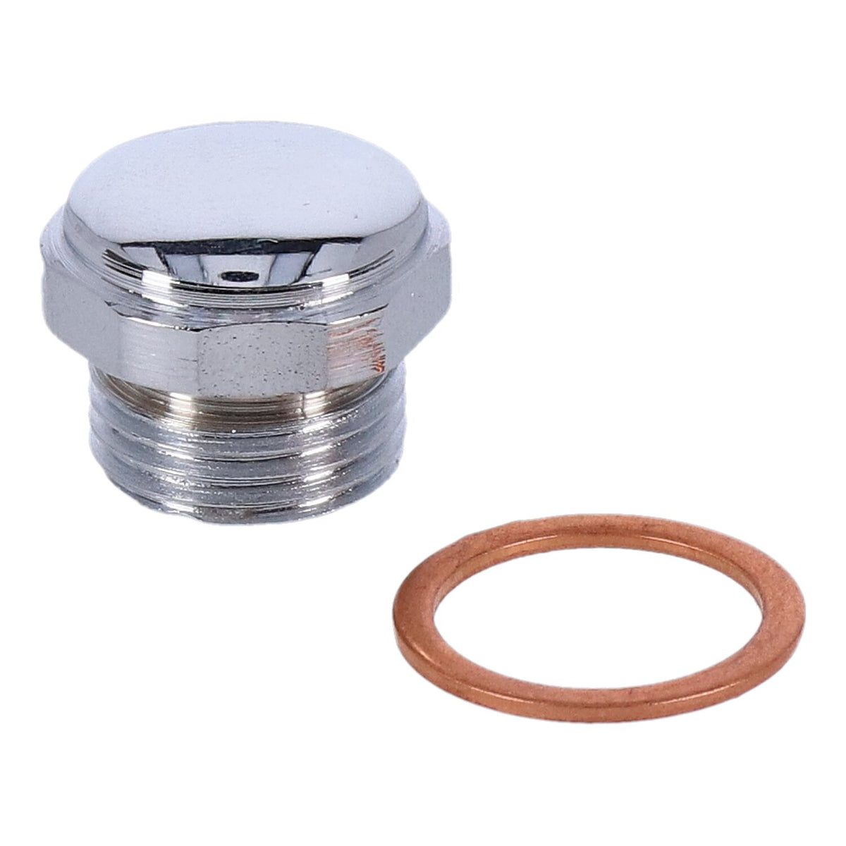 Paughco, Timing/drain plug. OEM style allen. Chrome