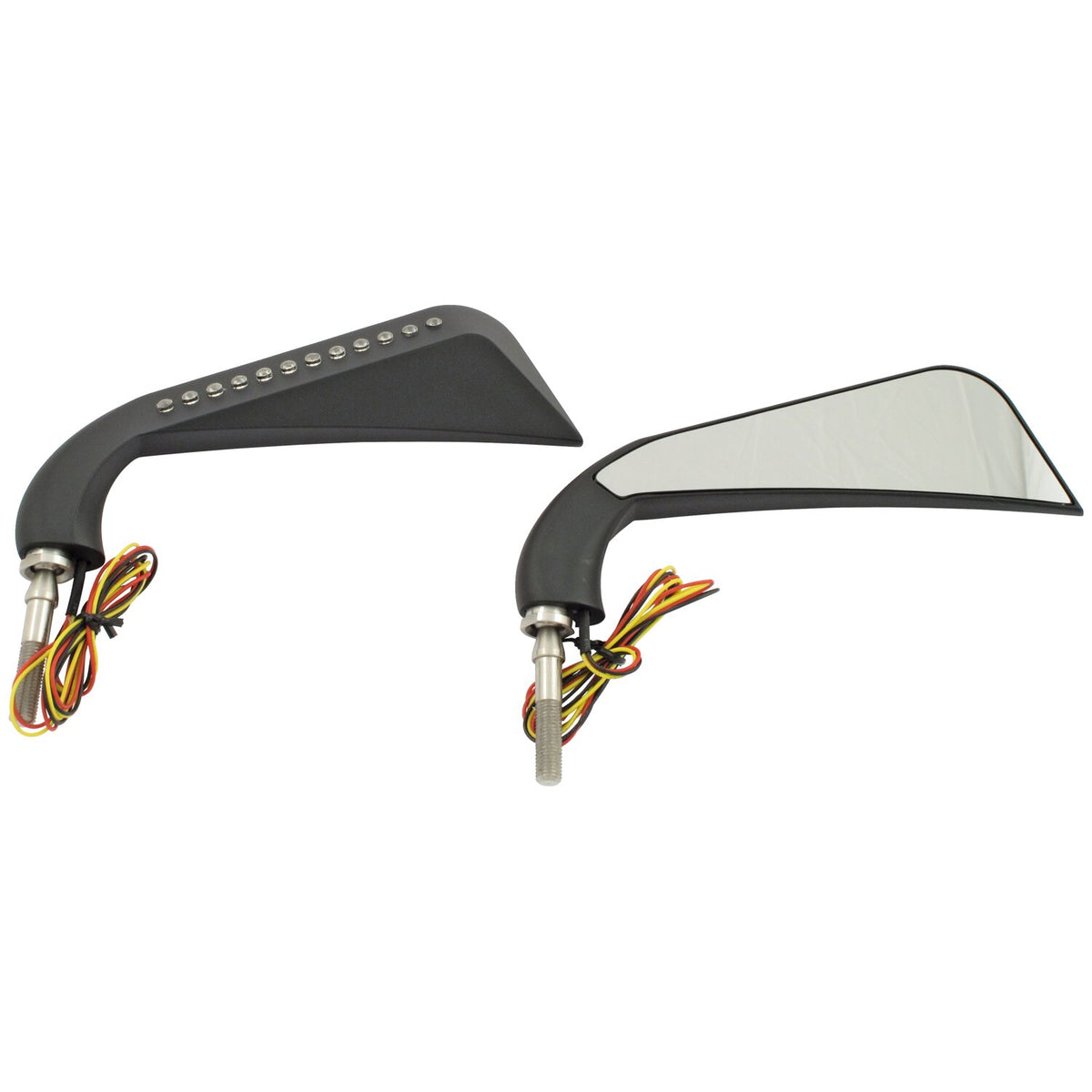 California LED turn signal mirror set. Black