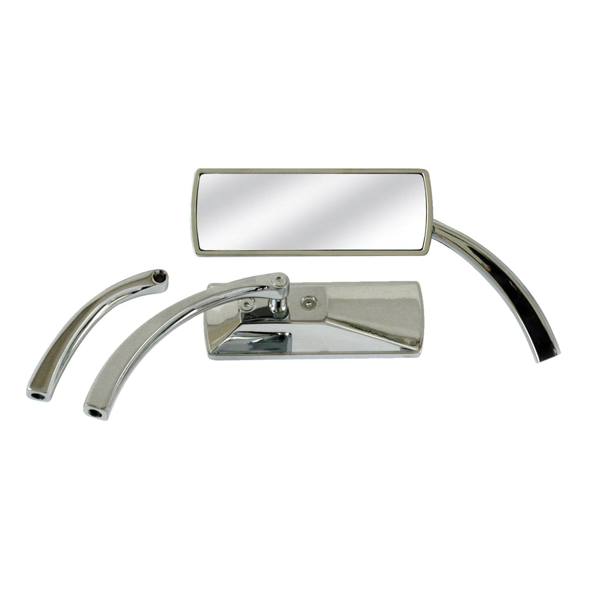 Custom rectangular mirror. Chrome
