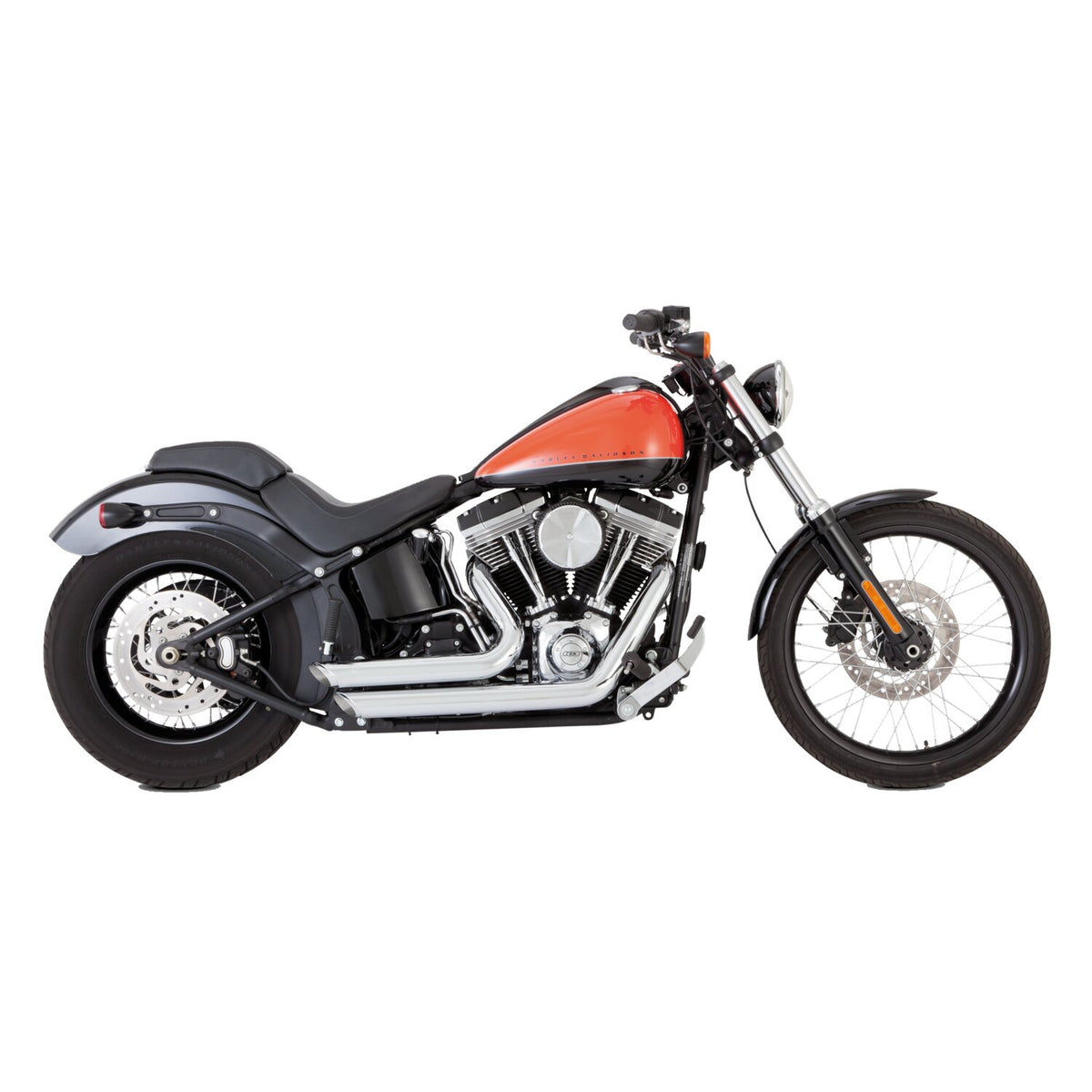 Vance & Hines, 2-1/2" shortshots staggered exh. chrome