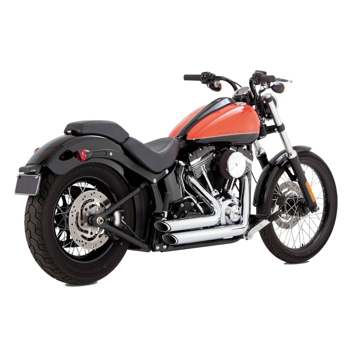 Vance & Hines, 2-1/2" shortshots staggered exh. chrome