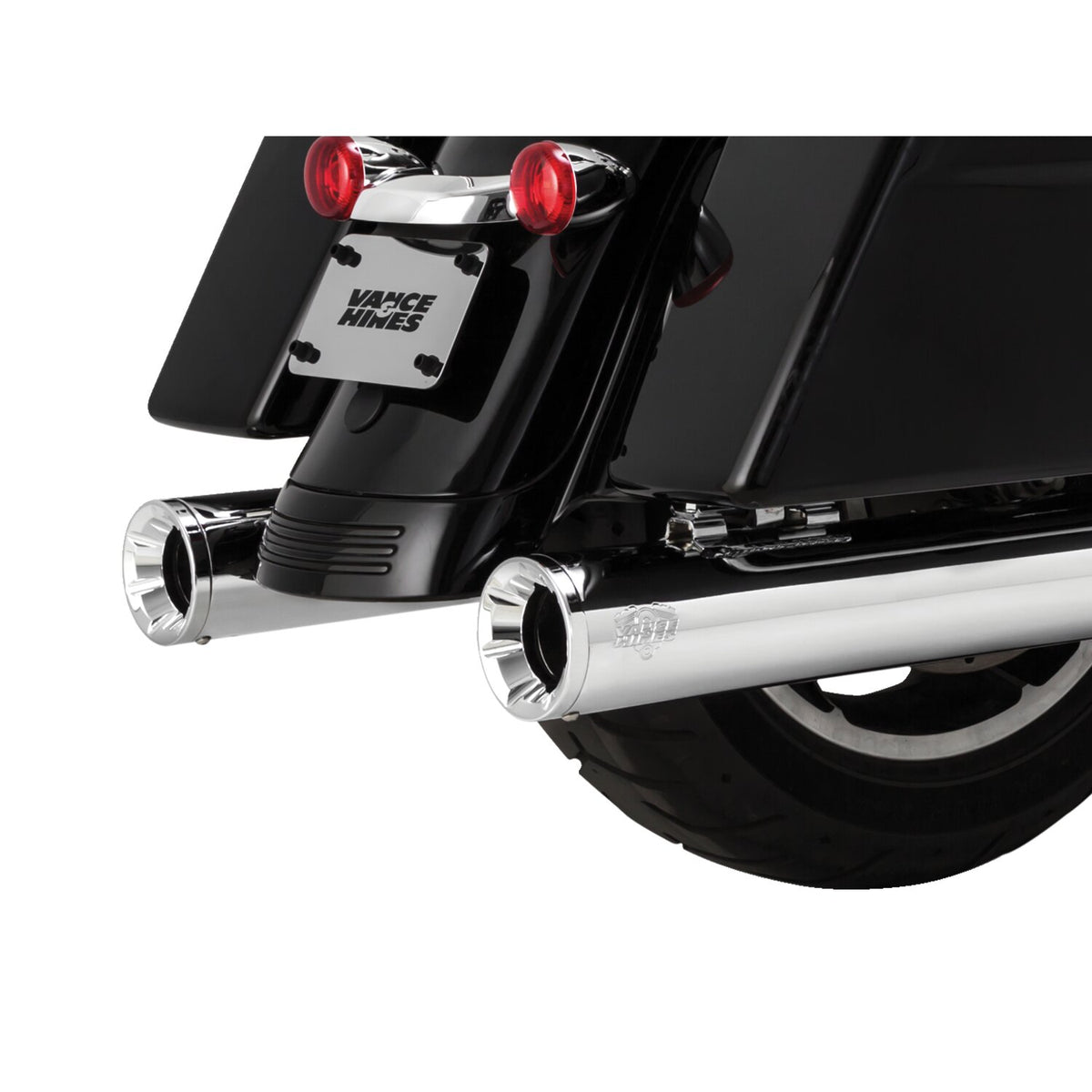 Vance & Hines, 4" Eliminator 400 slip-on mufflers. Chrome