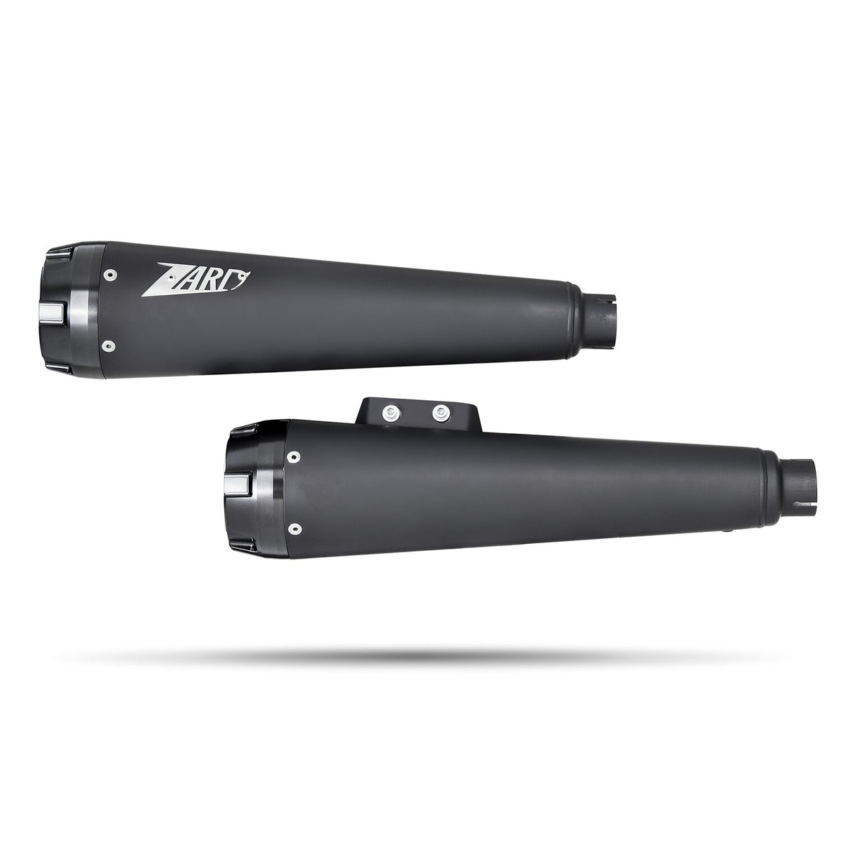 Zard, M8 Softail 2-2 slip-on muffler set. Matte black