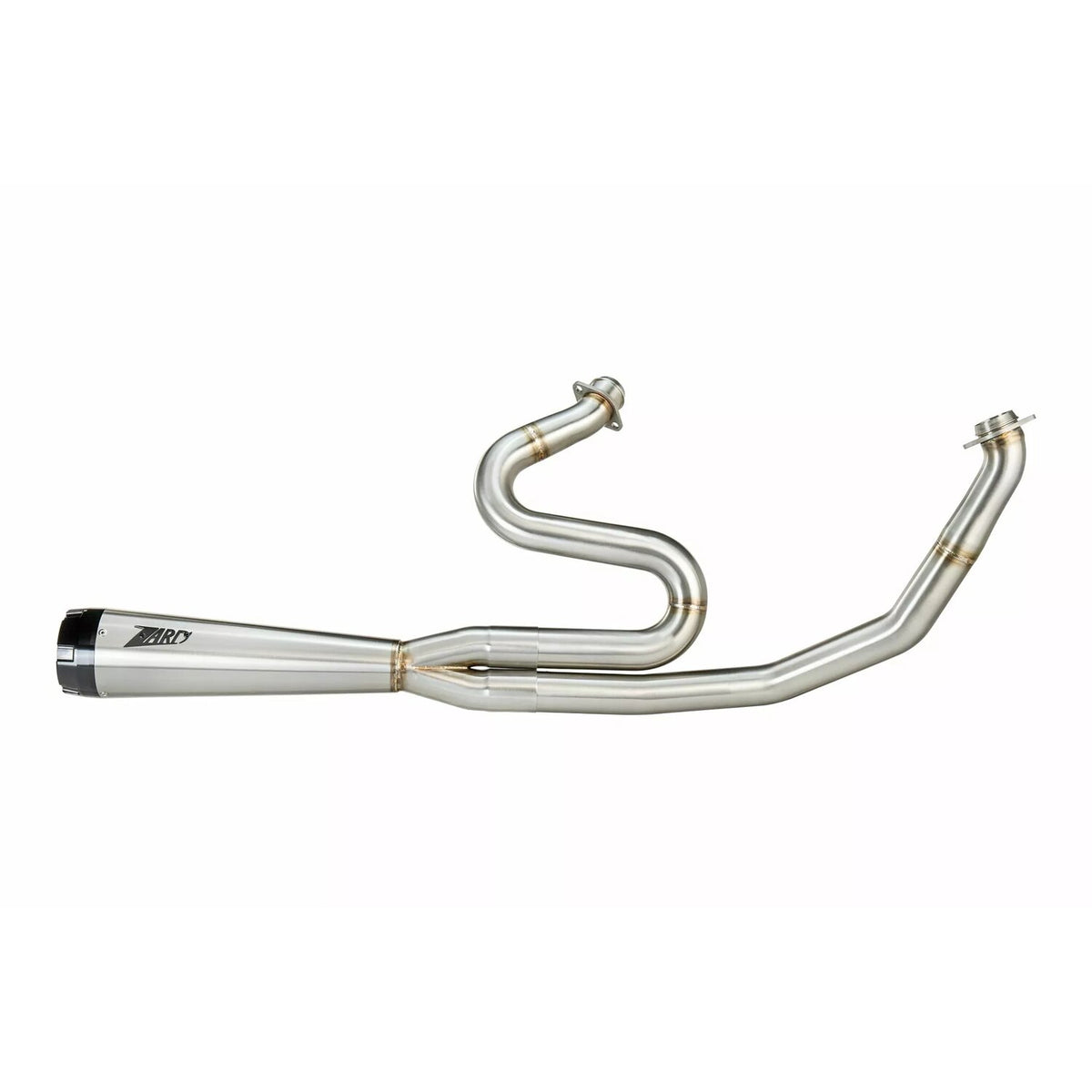 Zard, 2-1 stainless steel M8 Touring exhaust system. Raw