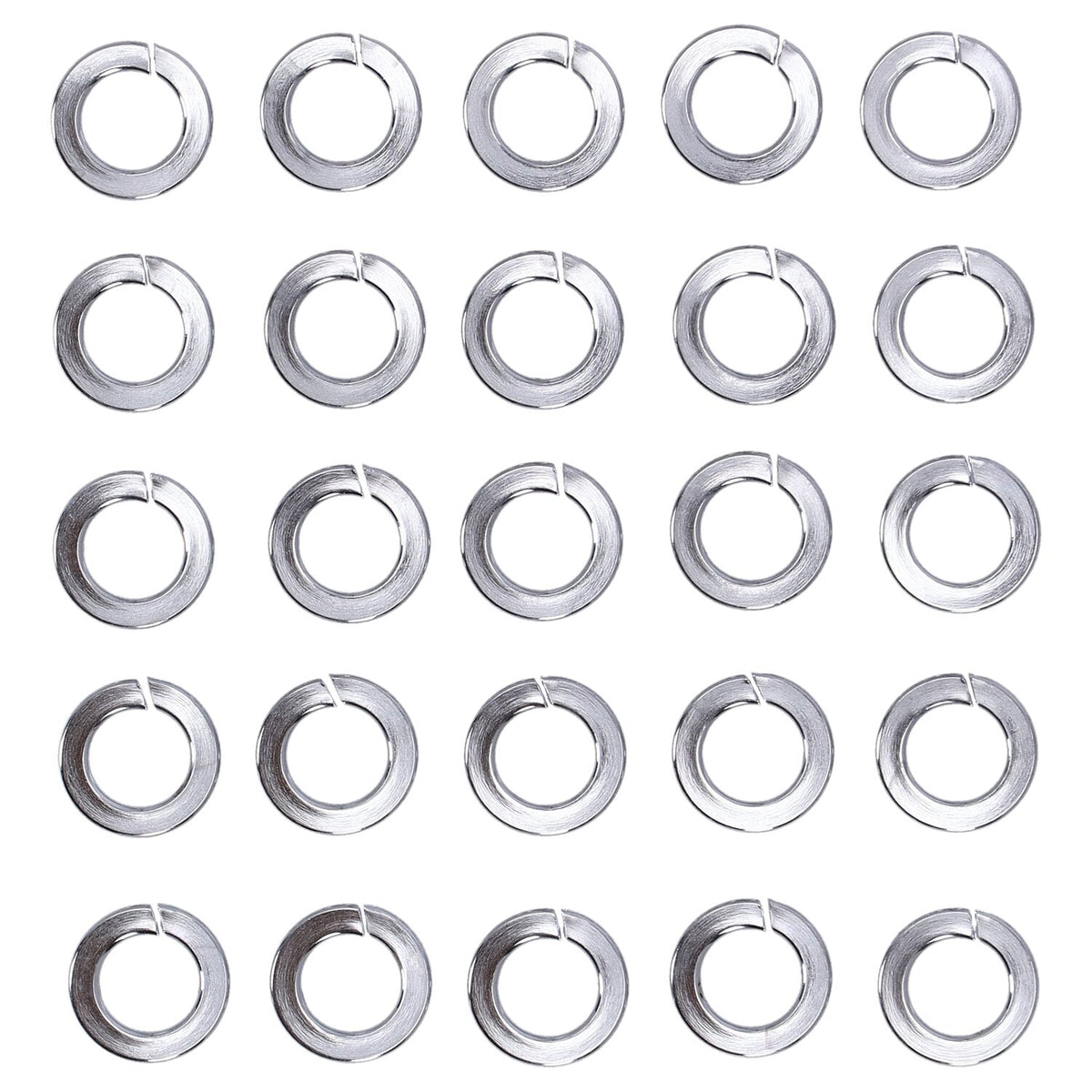 Chrome lock washers M6 - 25 pack