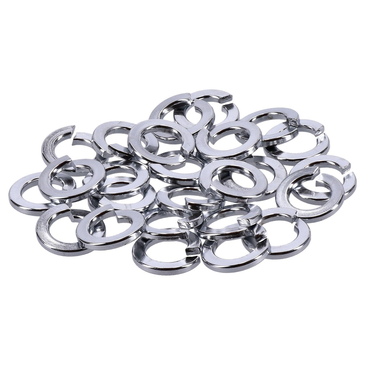 Chrome lock washers M4 - 25 pack
