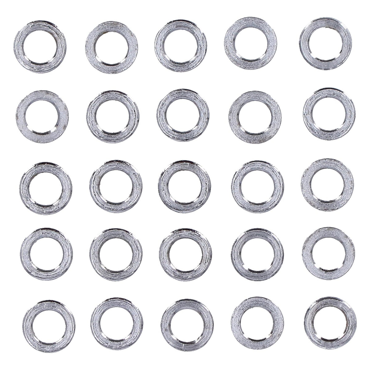 Chrome spacers - 25 pack
