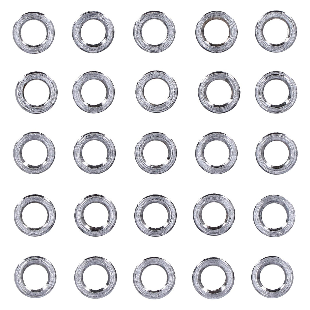 Chrome spacers - 25 pack