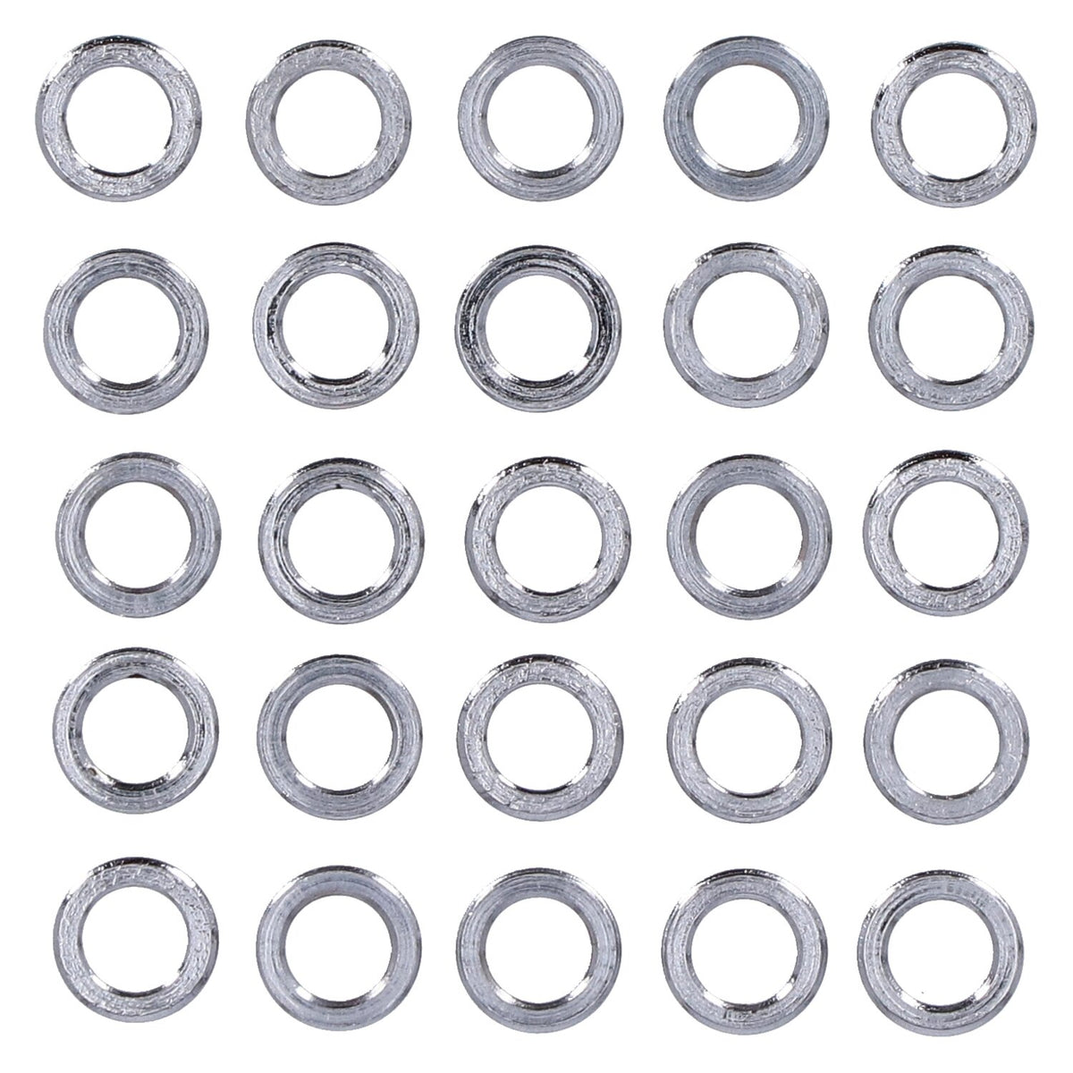 Chrome spacers - 25 pack