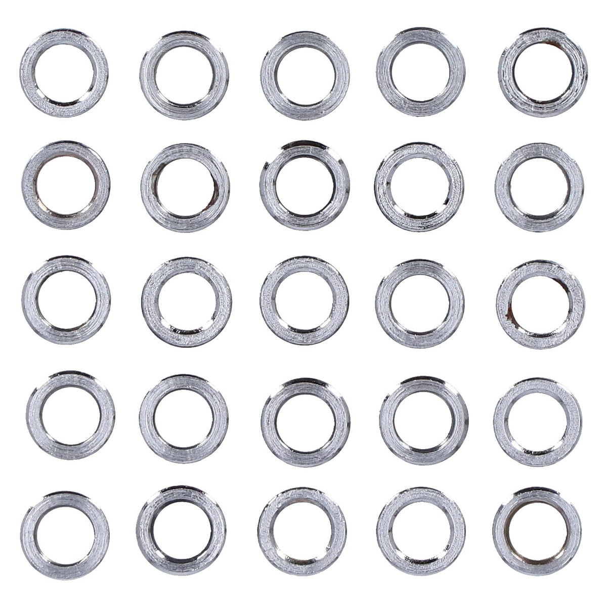 Chrome spacers - 25 pack