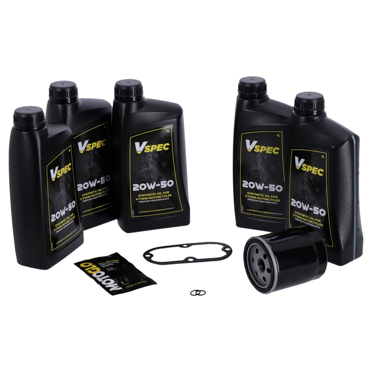 MCS, 'Big Oil' service kit. Full synthetic. Black filter