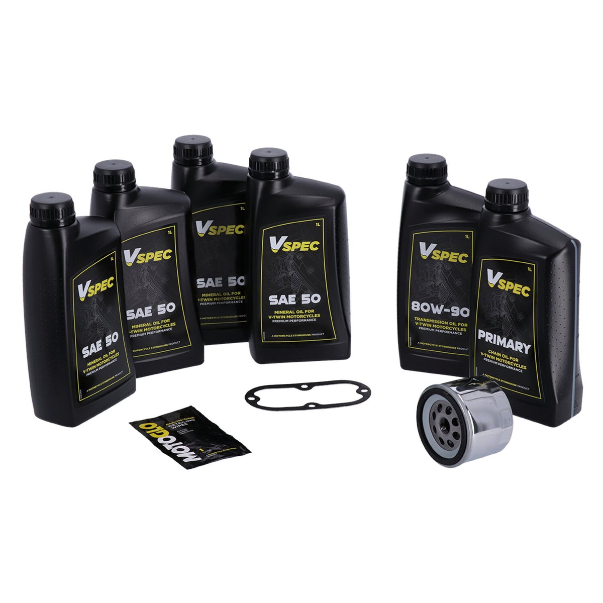 MCS, 'Big Oil' service kit. Mineral SAE50. Chrome filter