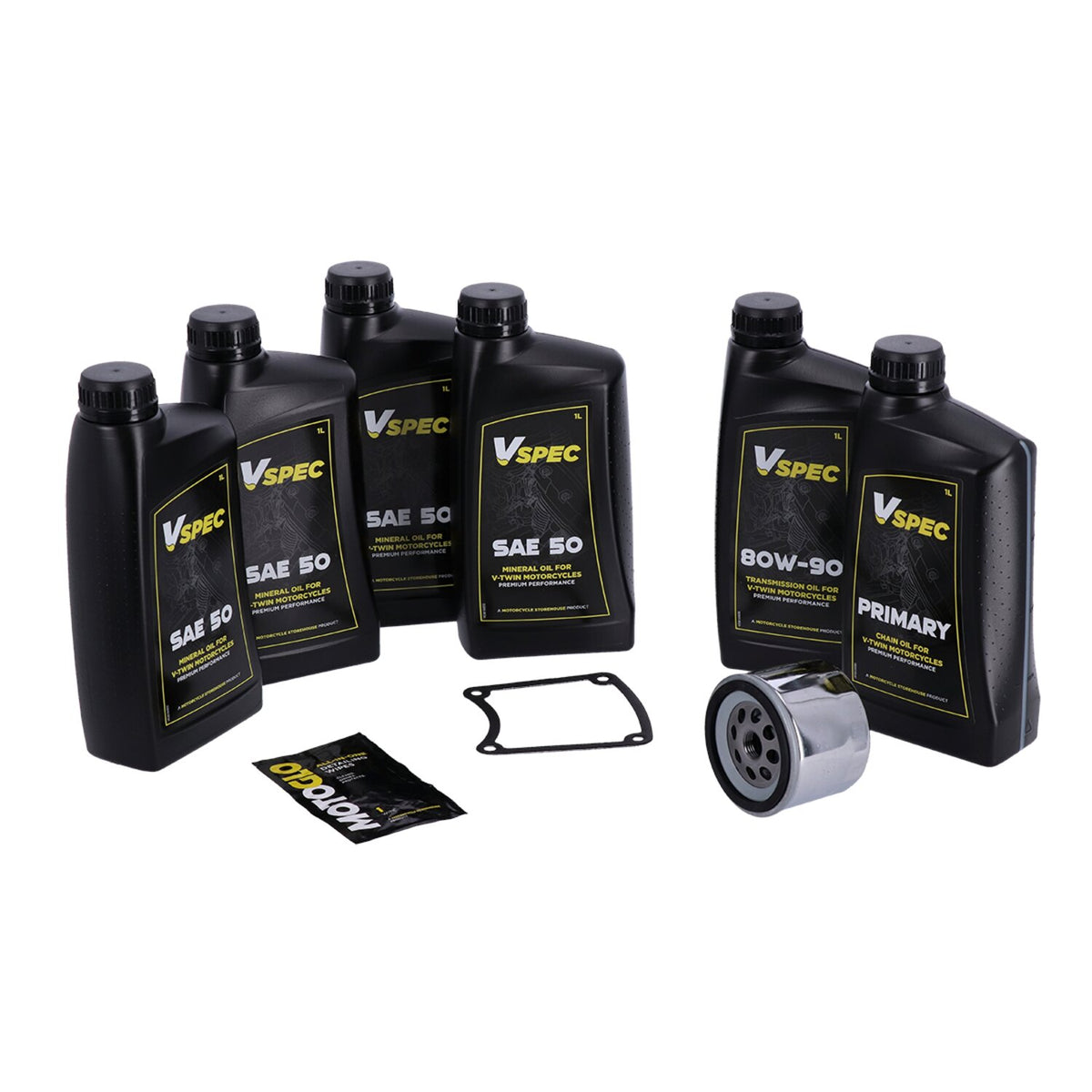 MCS, 'Big Oil' service kit. Mineral SAE50. Chrome filter