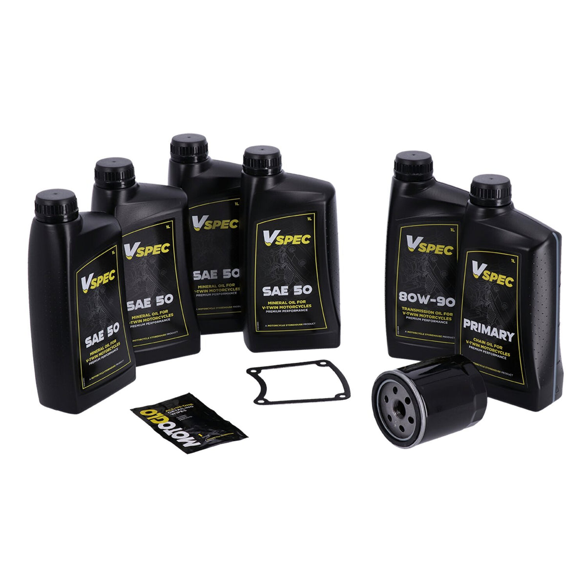 MCS, 'Big Oil' service kit. Mineral SAE50. Black filter