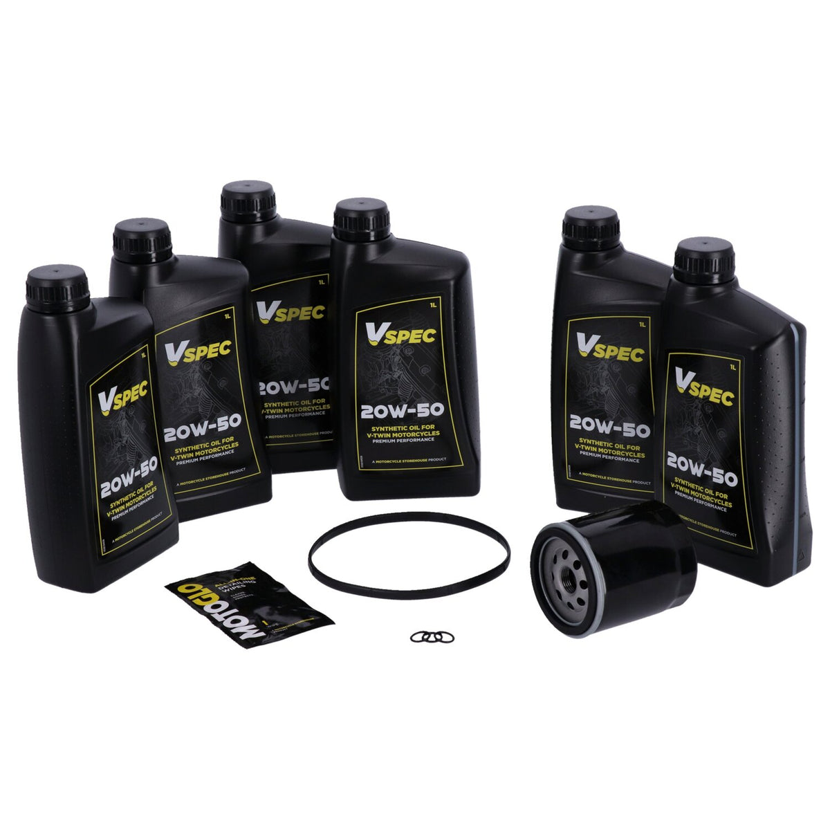 MCS, 'Big Oil' service kit. Full synthetic. Black filter
