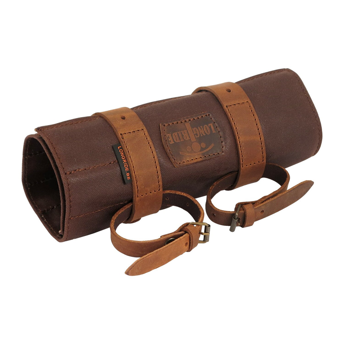 Longride, toolroll waxed cotton. Brown