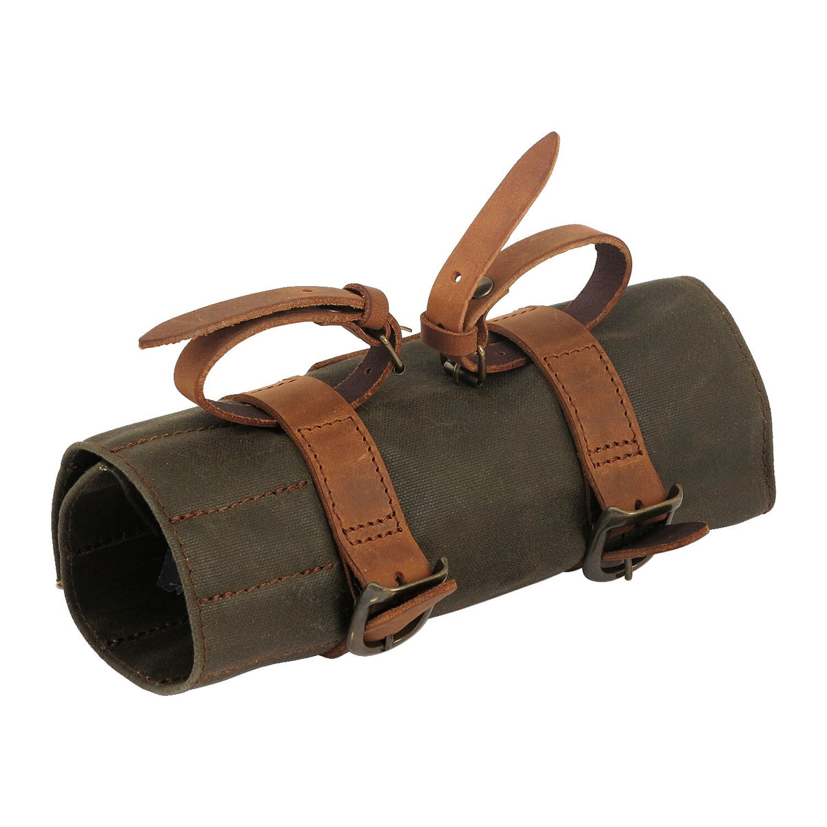 Longride, toolroll waxed cotton. Khaki