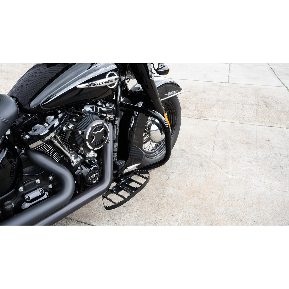 Burly, MX rider floorboards. Black