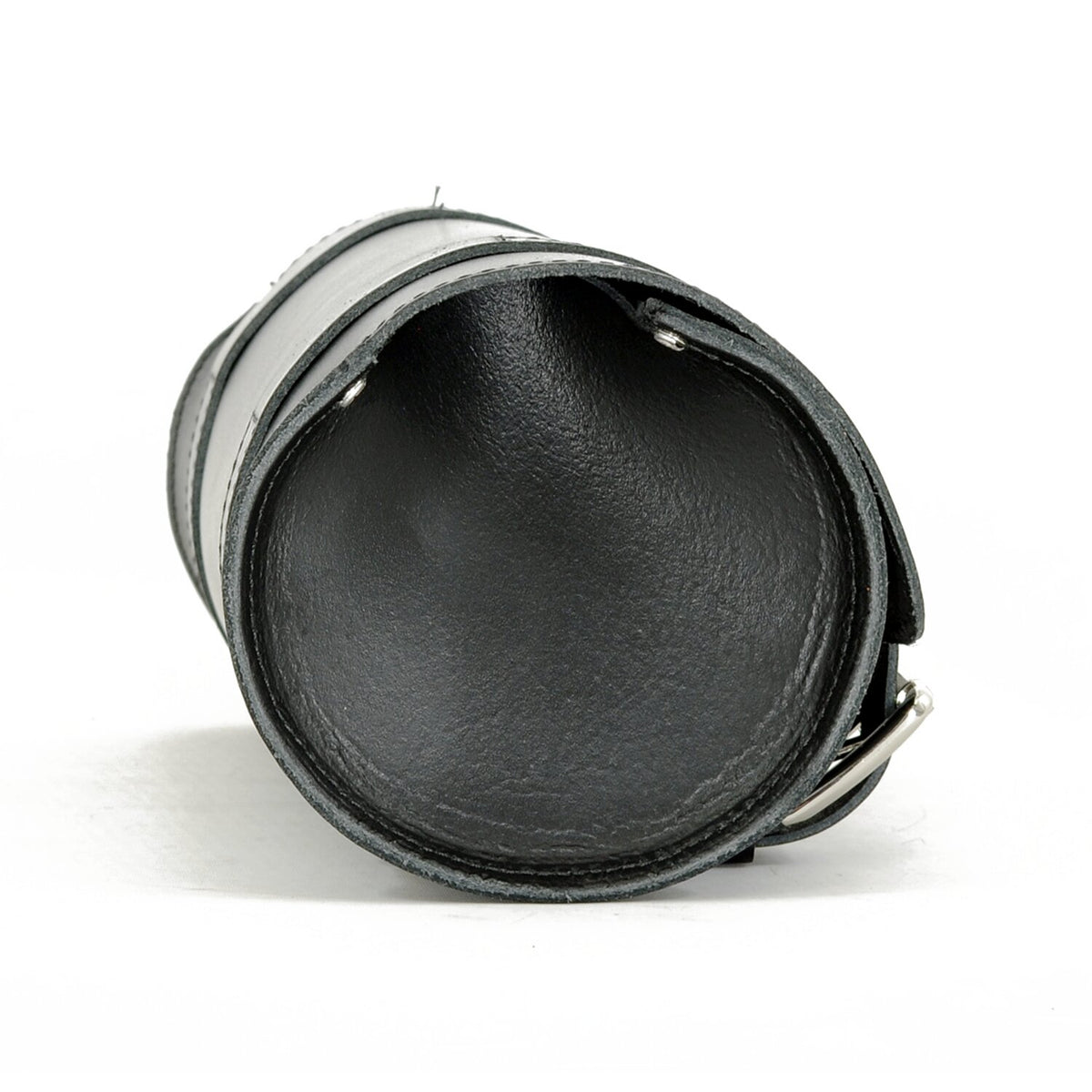 Longride, genuine leather tool roll 6.5L. Smooth black