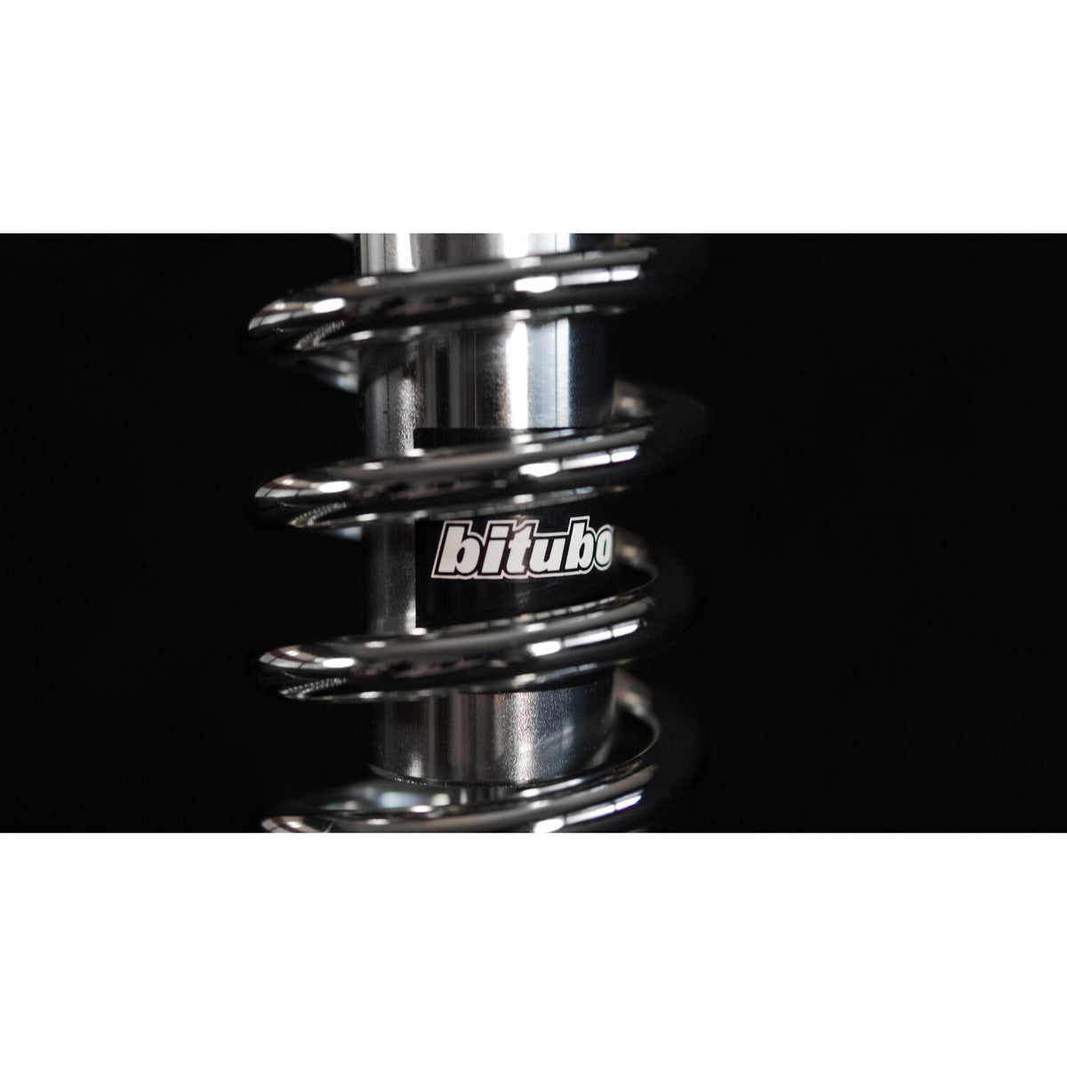Bitubo, WME dual shock absorber set. Chrome. 336mm