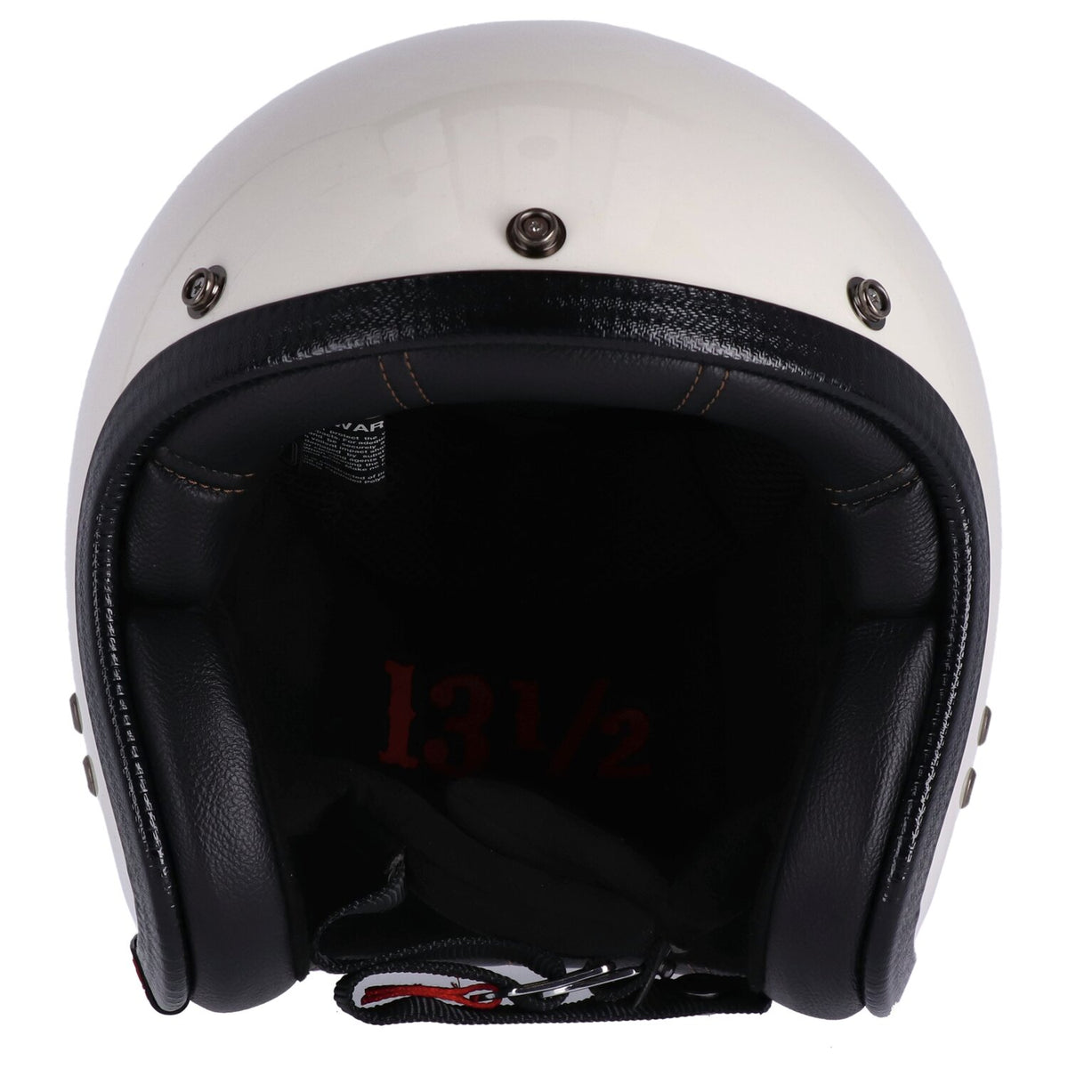 13 1/2 Skull bucket helmet vintage white