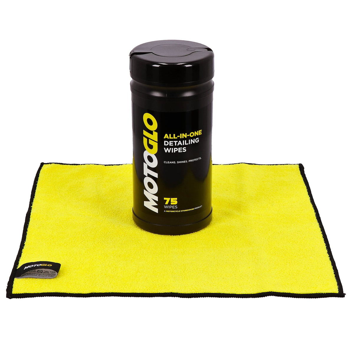 MotoGlo, Detailing Wipes dispenser and Microfiber Cloth