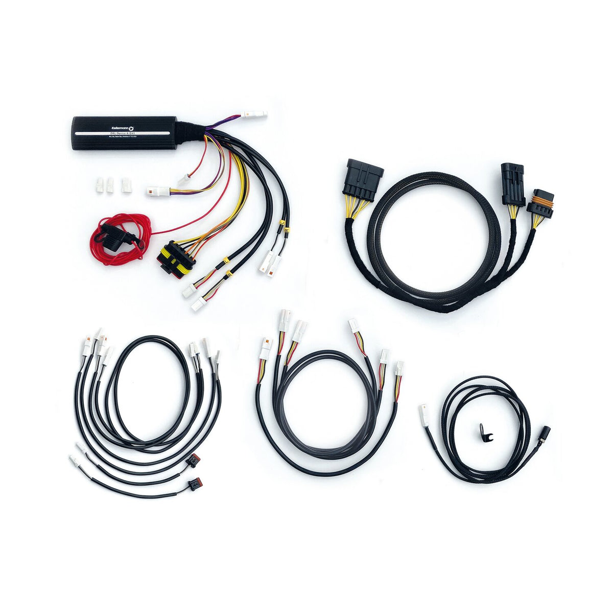 Kellermann, wiring harness for Dayron with turn signal