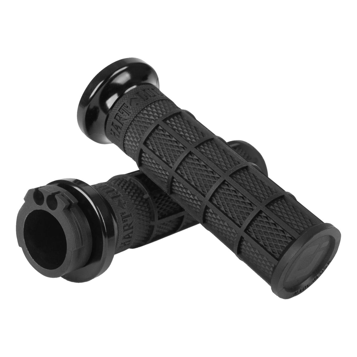 ODI, V-TWIN Lock-On HART-LUCK Full-Waffle cable grips.Black