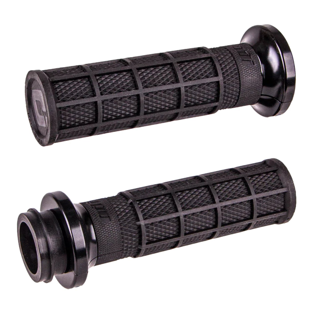 ODI, V-Twin lock-on Hart-Luck full-waffle TBW grips. black