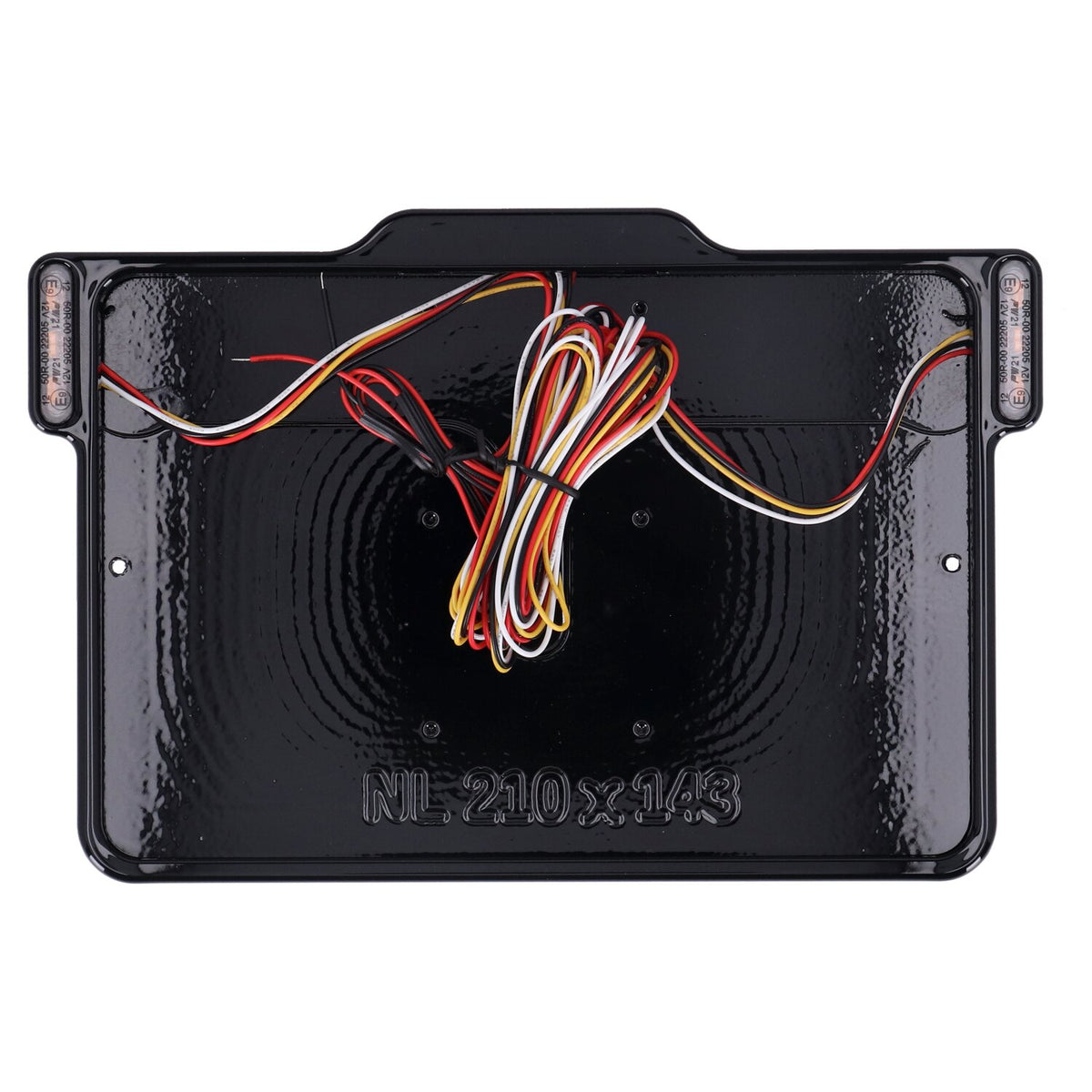 DMP, 3-1 license plate frame 3.0 NL BE. Gloss black