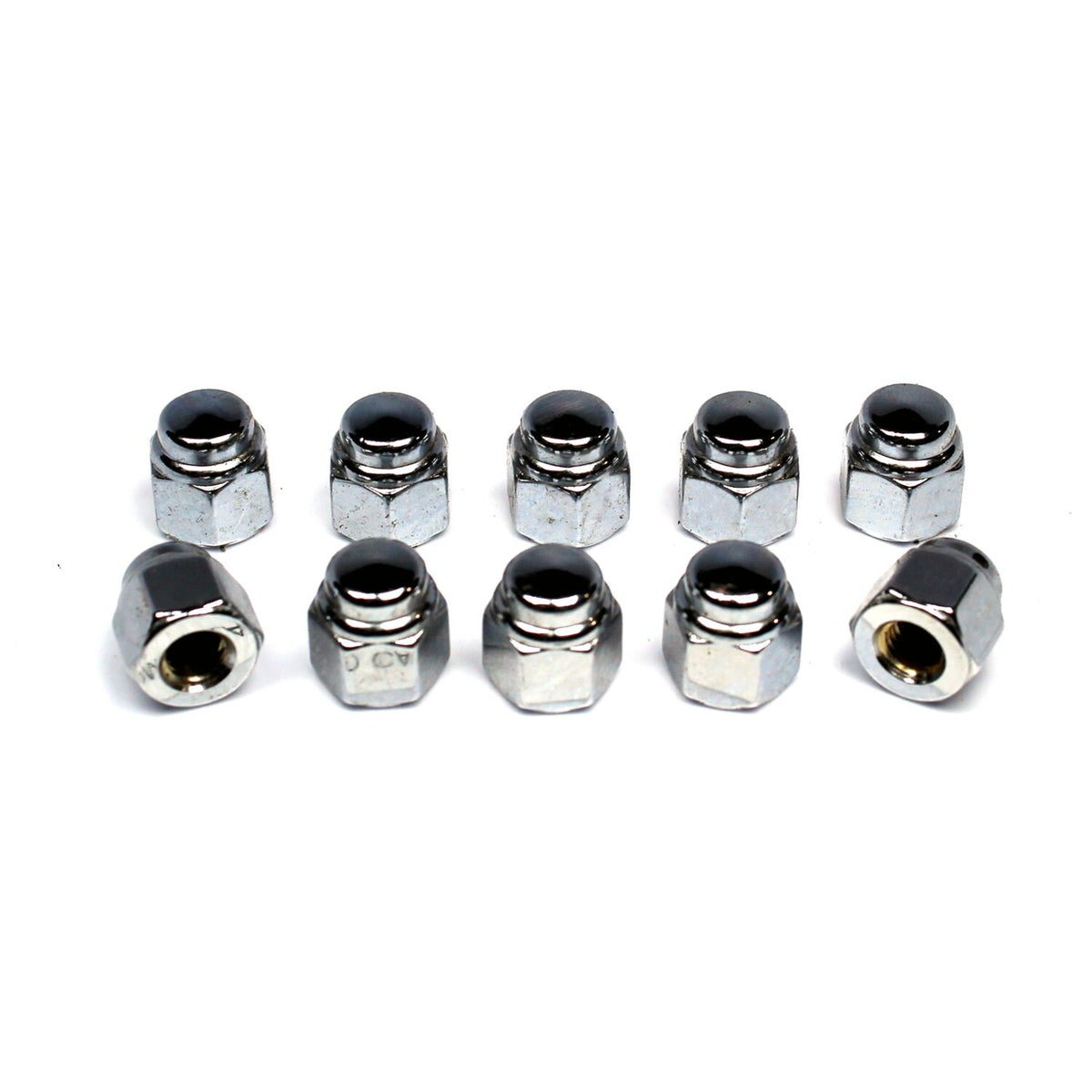 Colony, cap nuts 1/4-28 chrome plated