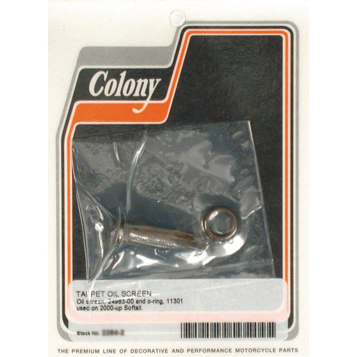 Colony, oil screen kit