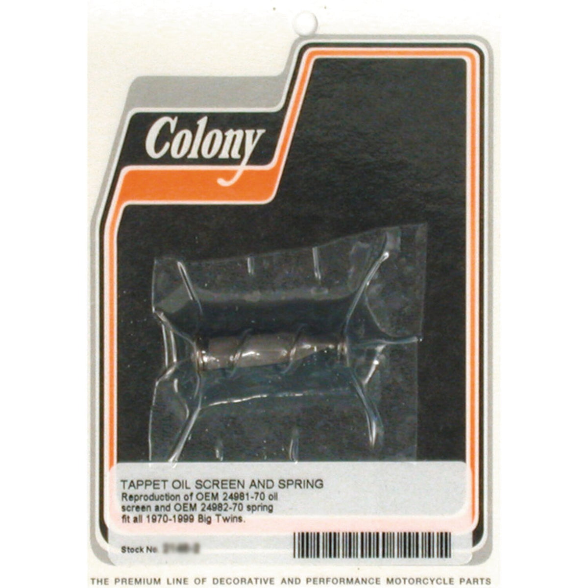 Colony, oil screen kit