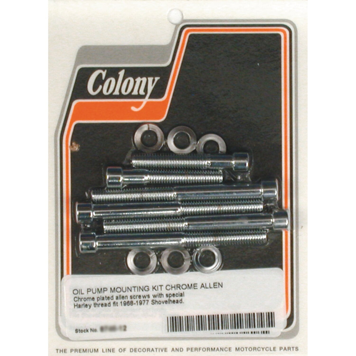 Colony oil pump mount kit allen