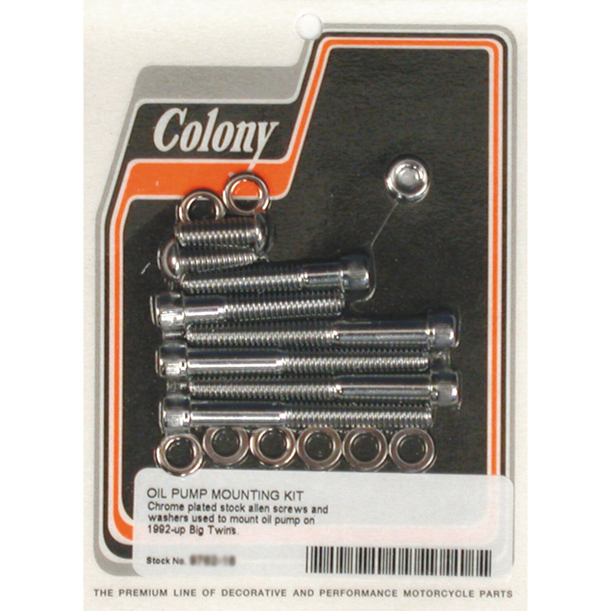 Colony oil pump mount kit allen