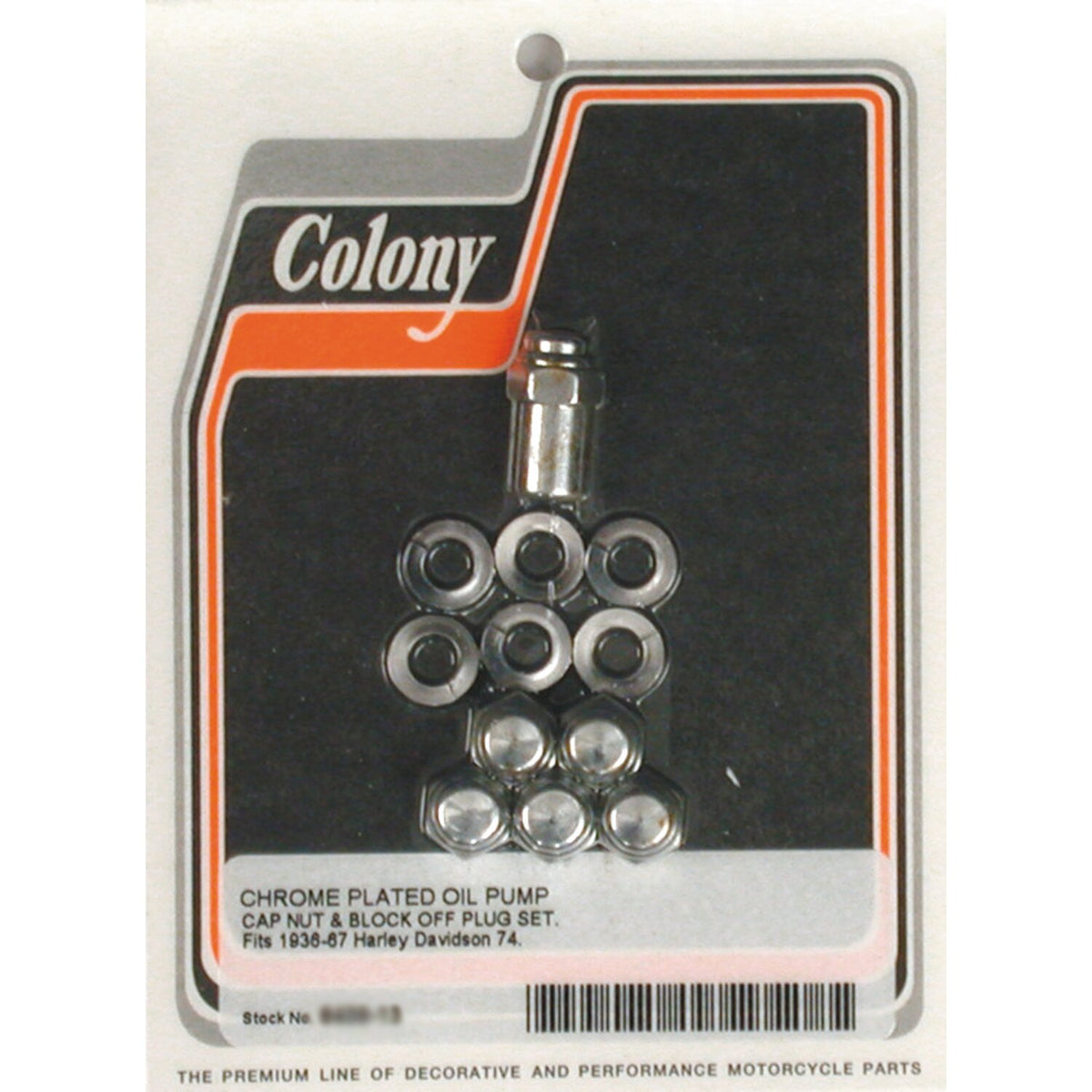 Colony oil pump mount nuts, cap style
