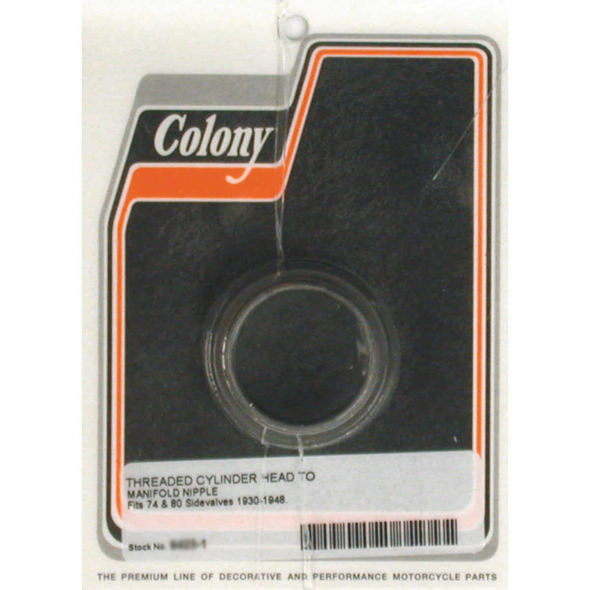 Colony, manifold inlet nipple