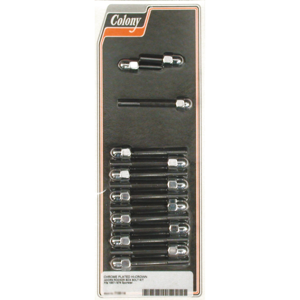 Colony, Sportster rocker box bolt kit. Acorn, chrome