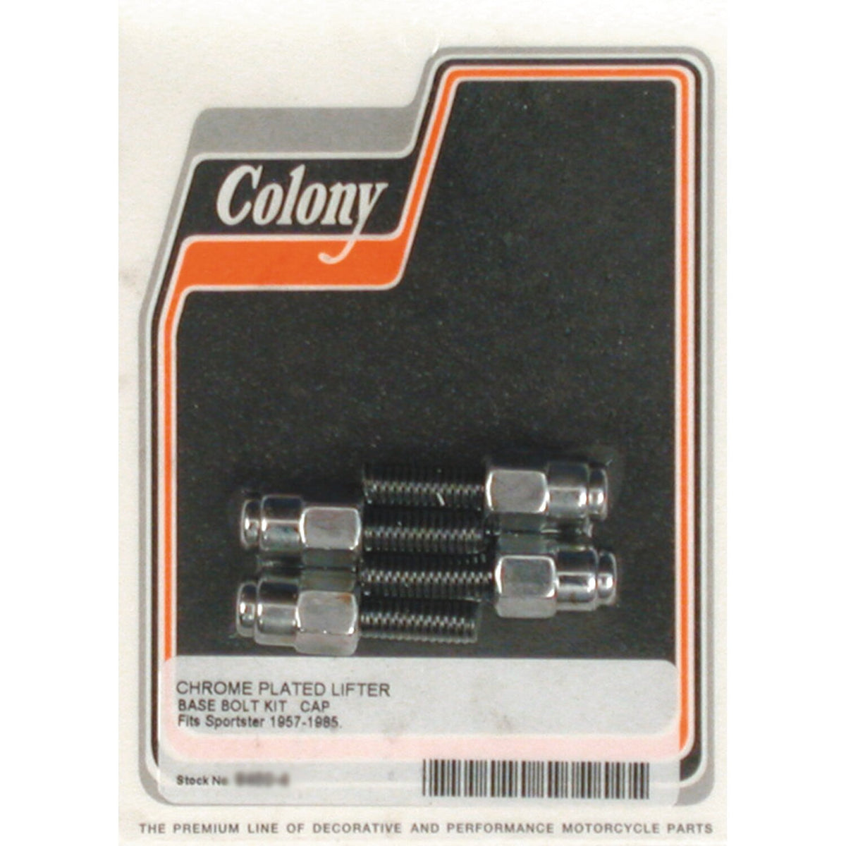 Colony, tappet block mount kit. Cap style, chrome